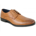 ALLURE MEN Dress Shoe Oxford Formal Tuxedo for Prom & Wedding COGNAC